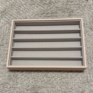 STACKERS Classic Necklace Tray Blush Jewelry Organizer Tray